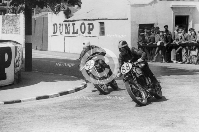 Matchless & Norton 1948 Isle of Man Clubman's Tourist Trophy race. Creator: Unknown.