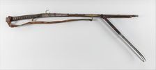 Matchlock Musket, Tibetan, 19th century. Creator: Unknown