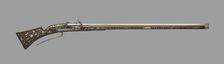 Matchlock Musket for Target Shooting for the Court of Christian II, Elector of Saxony, 1600/10. Creator: Unknown