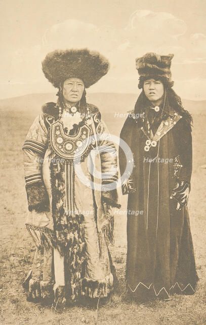 Matchmaker and bride. Kachinki, 1904-1917. Creator: Unknown.