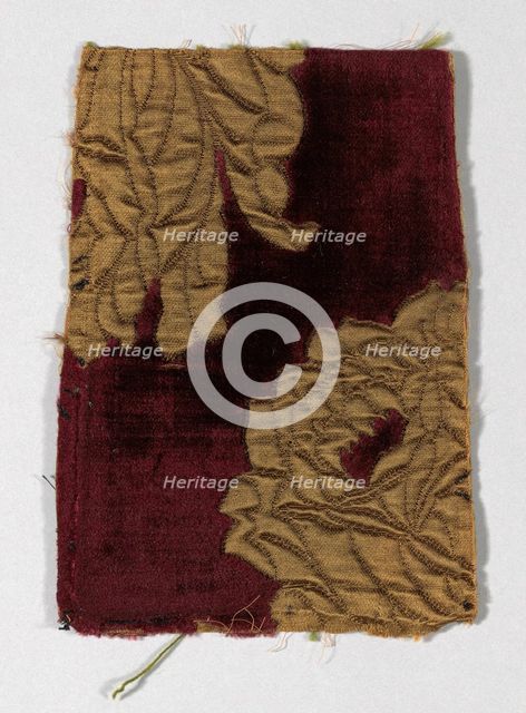 Matelasse (pieces from dress 1923.1639a), France, c. 1885. Creator: Unknown.