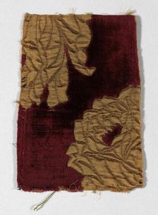 Matelasse (pieces from dress 1923.1639a), France, c. 1885. Creator: Unknown