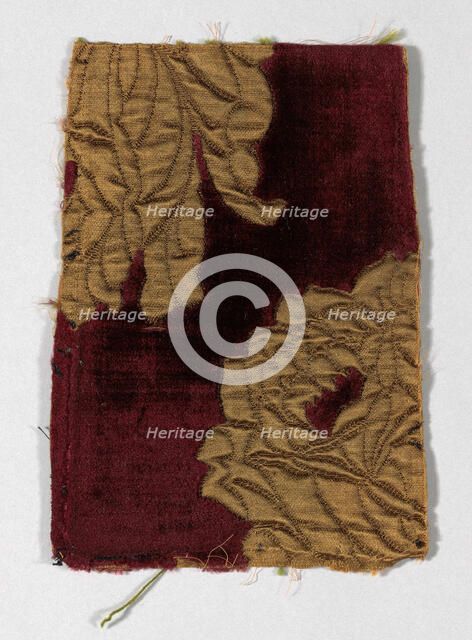 Matelasse (pieces from dress 1923.1639a), France, c. 1885. Creator: Unknown.