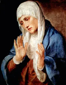 Mater Dolorosa 1554. Artist: Titian