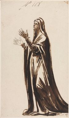 Mater Dolorosa (Mourning Mother), 1776. Creator: George Romney (British, 1734-1802)