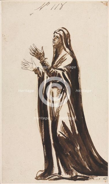 Mater Dolorosa (Mourning Mother), 1776. Creator: George Romney (British, 1734-1802).