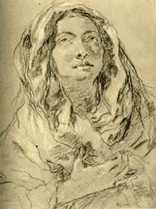 Mater Dolorosa mid 18th century, (1928). Artist: Giovanni Battista Tiepolo