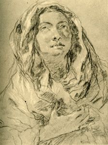 Mater Dolorosa mid 18th century, (1928). Artist: Giovanni Battista Tiepolo