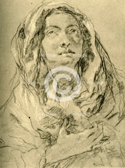 'Mater Dolorosa', mid 18th century, (1928). Artist: Giovanni Battista Tiepolo.