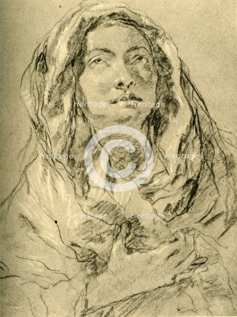 'Mater Dolorosa', mid 18th century, (1928). Artist: Giovanni Battista Tiepolo.