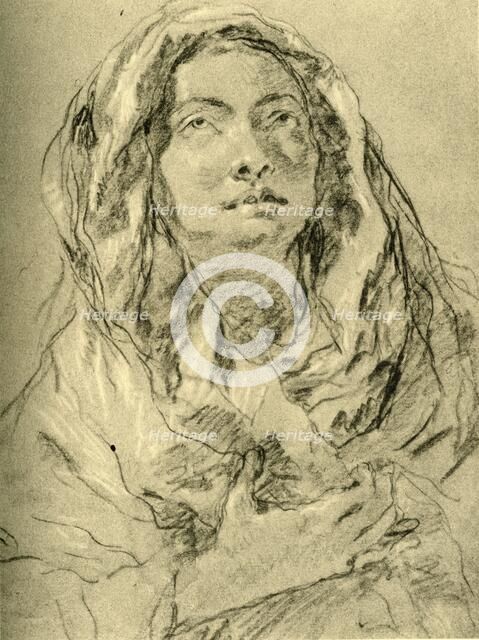 'Mater Dolorosa', mid 18th century, (1928). Artist: Giovanni Battista Tiepolo.