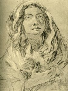 Mater Dolorosa mid 18th century, (1928). Artist: Giovanni Battista Tiepolo