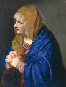 Mater Dolorosa with Clapsed Hands, 1554. Creator: Titian