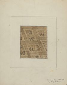 Material from Dress, c. 1937. Creator: Mary E Humes