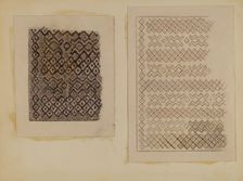 Material Woven from Cat-tails, c. 1935. Creator: Melita Hofmann
