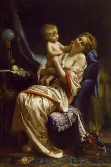 Maternity, 1873. Creator: Léon Bazile Perrault