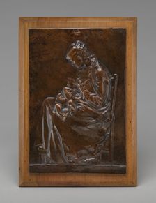 Maternity, or Young Woman Nursing a Child, model 1882. Creator: Alexandre Louis Marie Charpentier