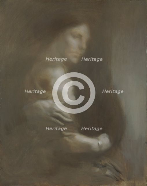 'Maternity (Suffering)', 1896-97. Creator: Eugene Carriere.