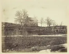 Mathew's House, Battle-field of Bull Run, March 1862. Creators: Barnard & Gibson, George N. Barnard, James F. Gibson