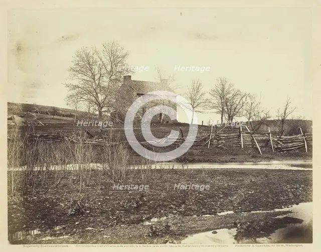 Mathew's House, Battle-field of Bull Run, March 1862. Creators: Barnard & Gibson, George N. Barnard, James F. Gibson.