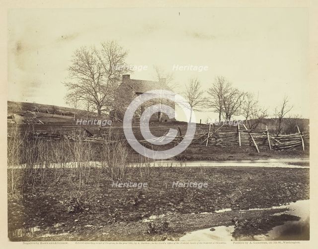 Mathew's House, Battle-field of Bull Run, March 1862. Creators: Barnard & Gibson, George N. Barnard, James F. Gibson.