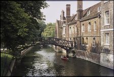 Mathematical Bridge, Queens College, University of Cambridge, Cambridge, Cambridgeshire, 1974. Creator: Dorothy Chapman