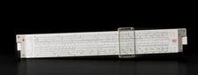 Mathematical slide rule owned by Sally Ride, ca. 1970. Creator: Frederick Post Co.