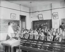 Mathematics class at Tuskegee Institute, 1906. Creator: Frances Benjamin Johnston