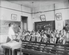 Mathematics class at Tuskegee Institute, 1906. Creator: Frances Benjamin Johnston