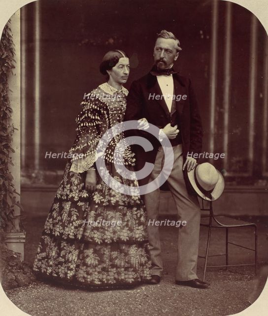Mathias und Elise Höusermann, 1850s-60s. Creator: Franz Antoine.