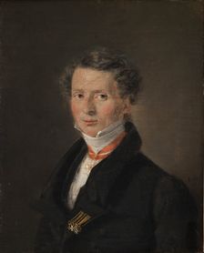 Mathias Friis von Irgens-Bergh, Danish Chargé d'Affaires in Dresden, 1824. Creator: Christian Albrecht Jensen