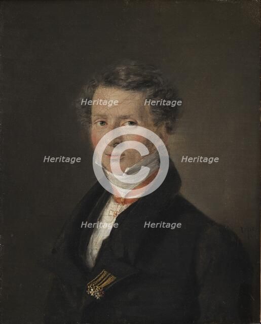 Mathias Friis von Irgens-Bergh, Danish Chargé d'Affaires in Dresden, 1824. Creator: Christian Albrecht Jensen.