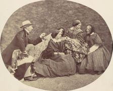 [Mathias Höusermann, Marie Antoine, Elise Höusermann, and Pepe Wöss], 1850s-60s. Creator: Franz Antoine