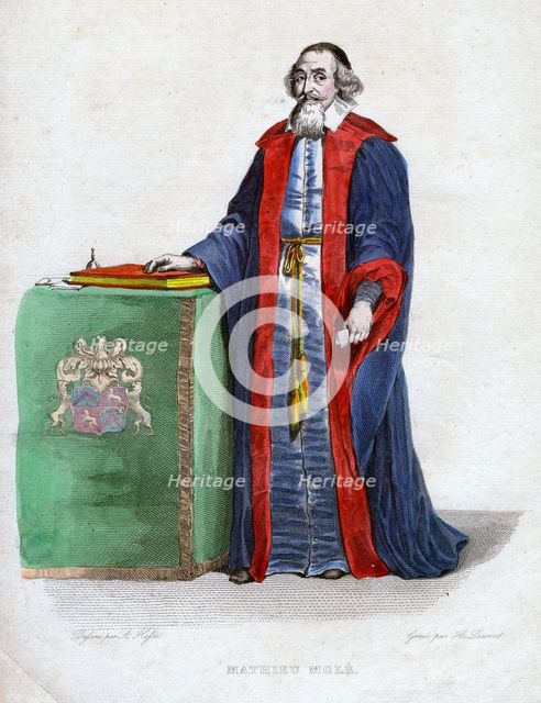 'Mathieu Molé', French statesman, 19th century.Artist: H Laurent