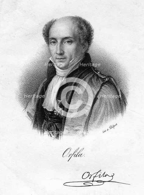 Mathieu Orfila, Spanish-born French toxicologist and chemist, 19th century. Artist: Delpech
