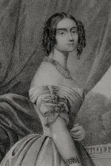 Mathilde Karoline of Bavaria, (1813-1862), 1852. Creators: Julio Donón, Luis Carlos Legrand