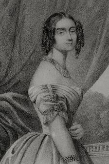 Mathilde Karoline of Bavaria, (1813-1862), 1852. Creators: Julio Donón, Luis Carlos Legrand