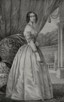 Mathilde Karoline of Bavaria, (1813-1862), daughter of King Ludwig I of Bavaria. 1852. Creator: Unknown