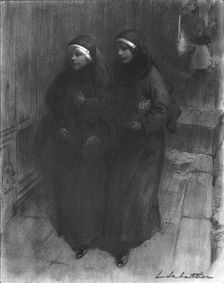 'Matinales; le depart pour l'ambulance au petit jour 1914. Creator: L Sabattier