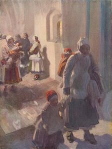 Matins on Christmas Day c1912. Artist: Anders Leonard Zorn