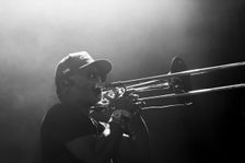 Matic Horns, Horace Andy & Dub Asante Band feat. Matic Horns, Jazz Café, London, Jul 2023. Creator: Annapaola Marchesani