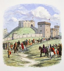 Matilda is permitted to retire from Arundel, Sussex, 1139 (1864). Creator: James William Edmund Doyle