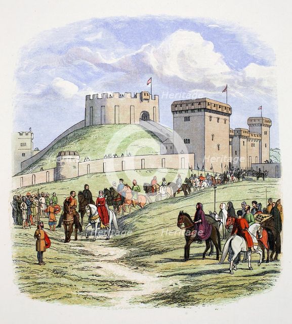 Matilda is permitted to retire from Arundel, Sussex, 1139 (1864). Creator: James William Edmund Doyle.