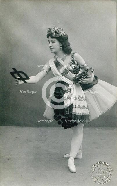 Matilda Kschessinska as Esmeralda in the Ballet "La Esmeralda" by C. Pugni und J. Perrot, 1906-1911. Creator: Fischer, Karl August (1859-after 1923).