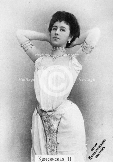 Matilda Kschessinska as Princess Aspicia in the ballet The Pharaoh's Daughter Artist: Anonymous  