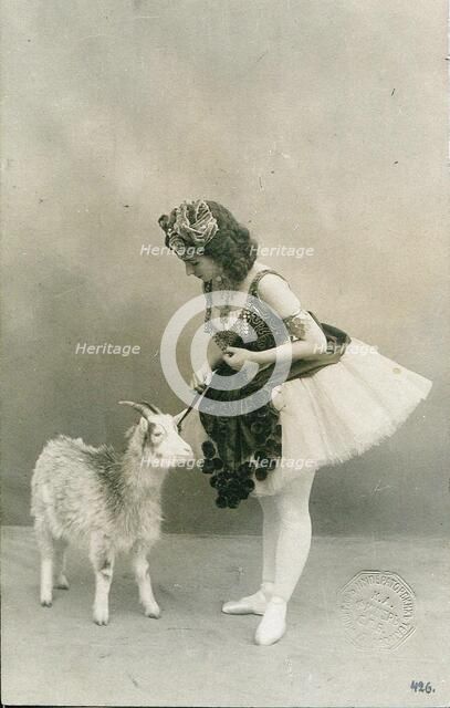 Matilda Kschessinska in the title role of the ballet La Esmeralda, 1899-1900. Creator: Fischer, Karl August (1859-after 1923).