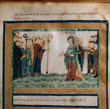 Matilda of Tuscany (From: Vita Mathildis di Donizone di Canossa), Between 1111 and 1115. Artist: Donizone di Canossa (active Early 12th cen.)
