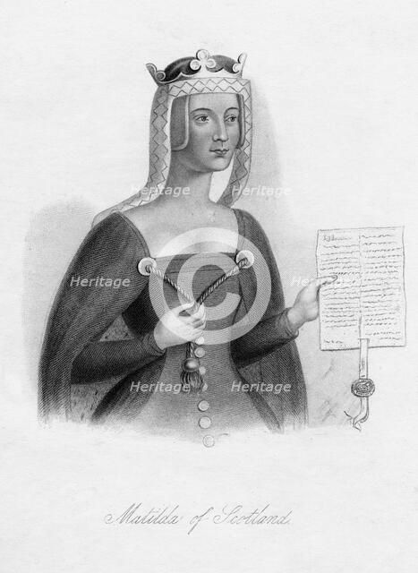Matilda of Scotland, Queen of Henry I, (19th century). Artist: Unknown