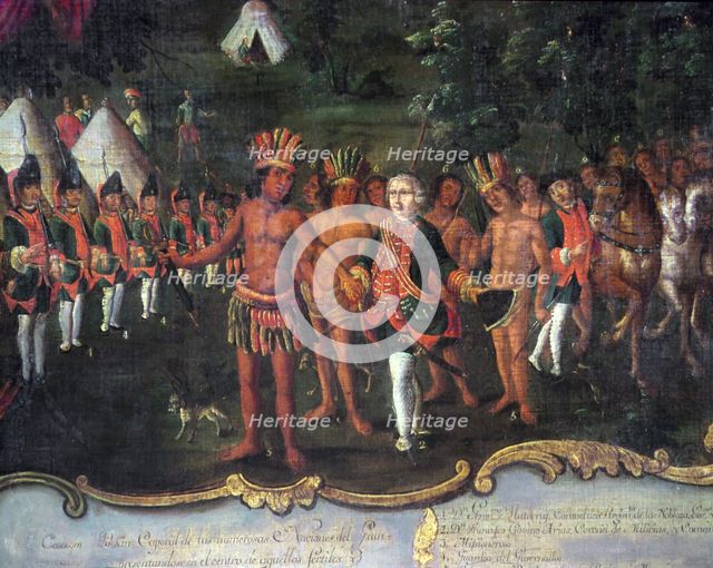 Matorras Governor's Camp in the Chaco, 1774, detail.