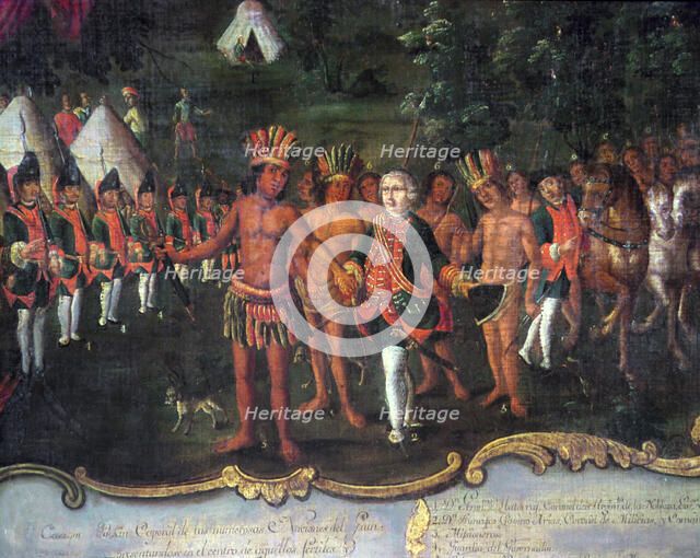 Matorras Governor's Camp in the Chaco, 1774, detail.